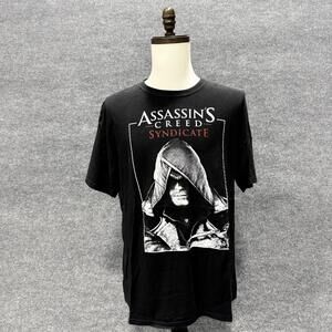 Assassin's Creed Syndicate Shirt Mens XL Black Video Game Graphic T-Shirt Tee